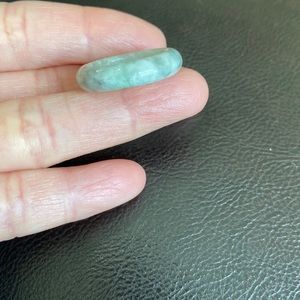 Natural Jade Band Unisex Ring Size 7.5